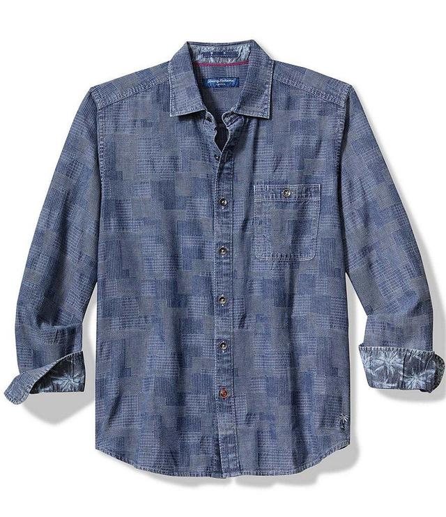 Tommy Bahama Big & Tall Paradise Patchwork Long Sleeve Shirt Product Image