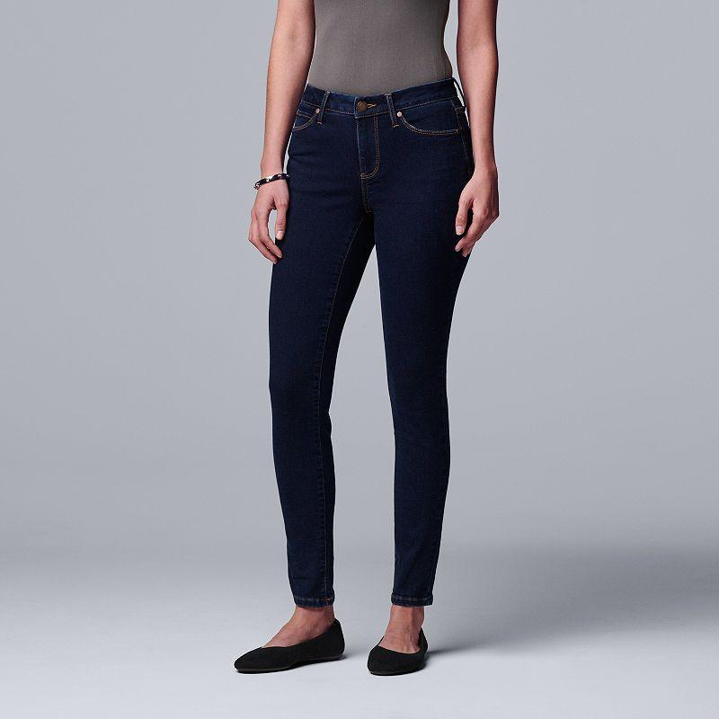 Womens Simply Vera Vera Wang Power Stretch Core Skinny Jeans Product Image