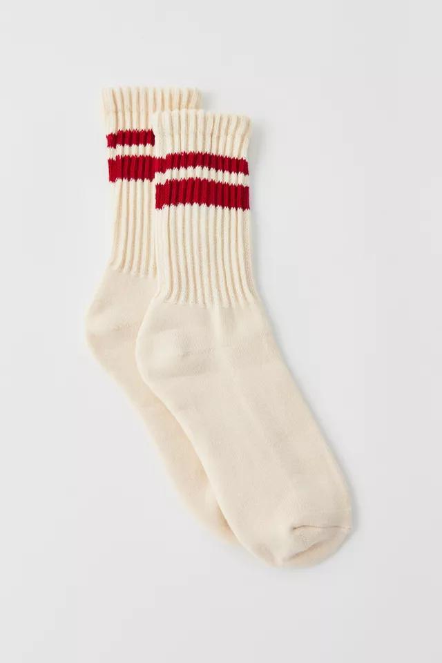 Athletic Striped Slouch Crew Sock Product Image