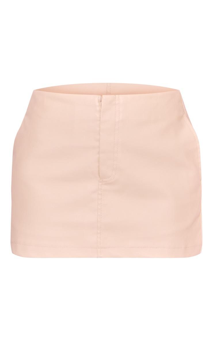 Stone Faux Leather Basic Micro Mini Skirt Product Image