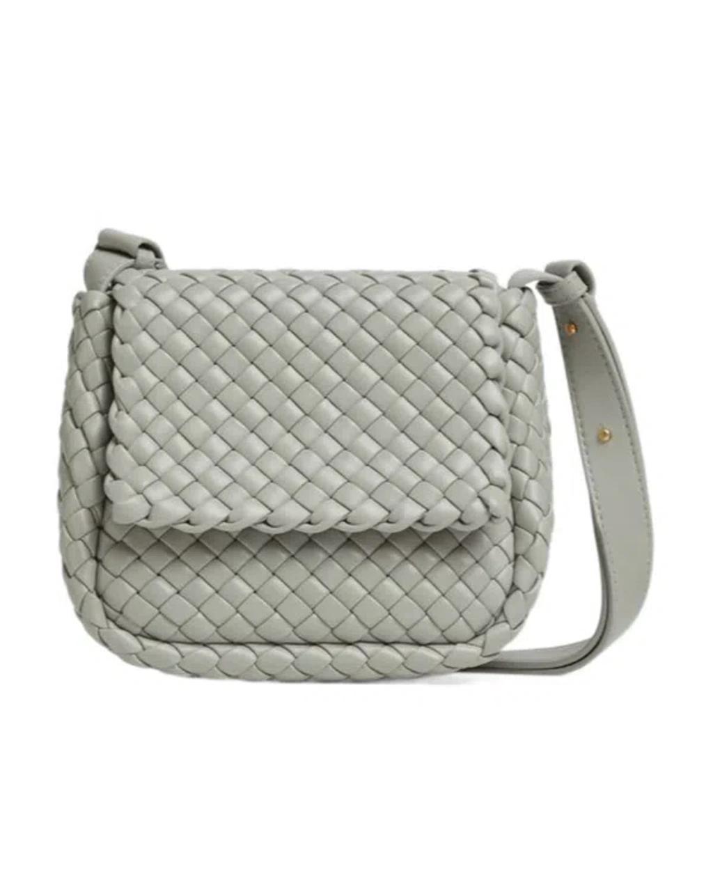 BOTTEGA VENETA Mini Cobble Shoulder Bag In Agate Grey/gold Product Image