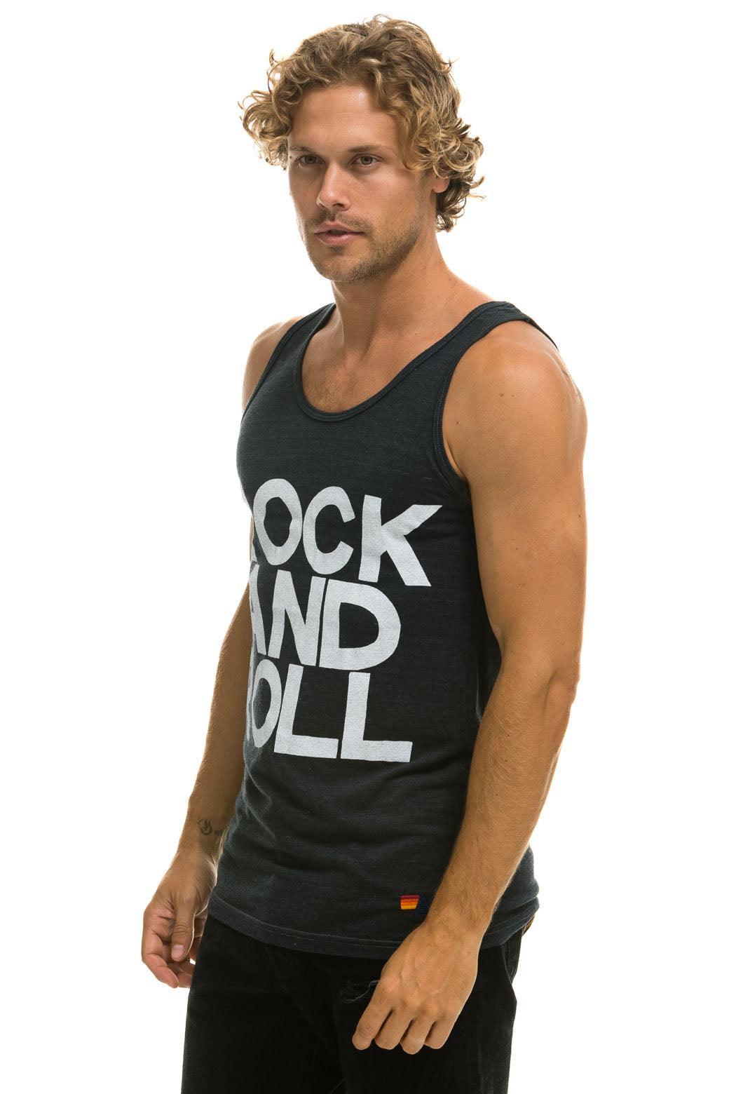 MEN'S ROCK AND ROLL TANK - CHARCOAL Male Product Image