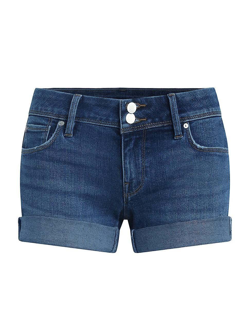 Womens Croxley Mid-Rise Denim Shorts Product Image