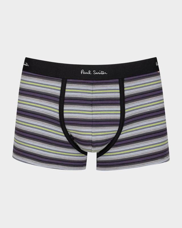 Men's Organic Cotton Stripe Boxer Briefs Product Image