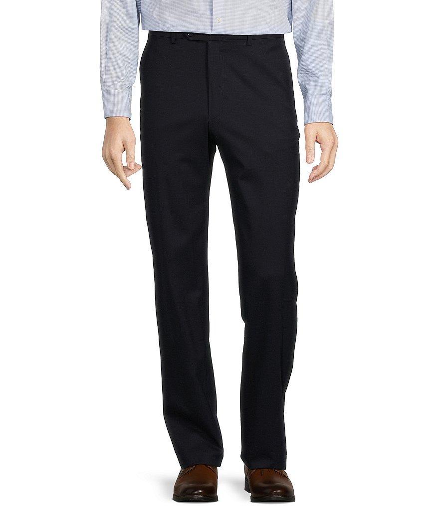 Hart Schaffner Marx Classic Fit Flat Front Solid Dress Pants Product Image