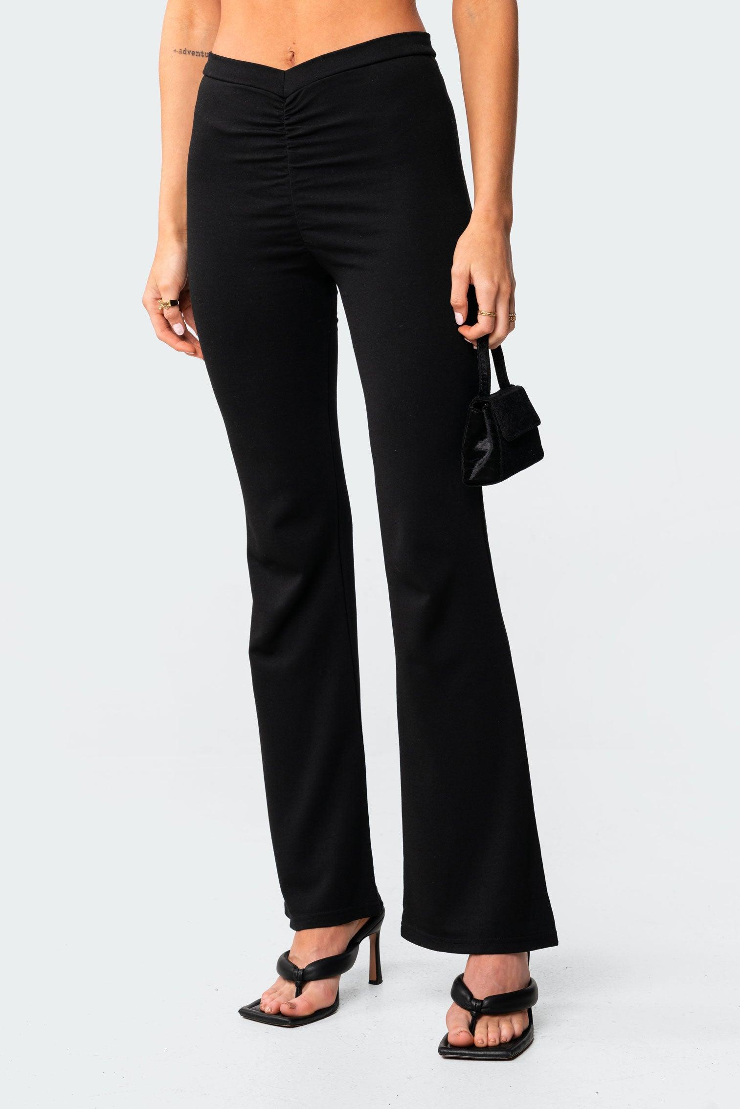 Gina Gathered V-Cut Pants Product Image