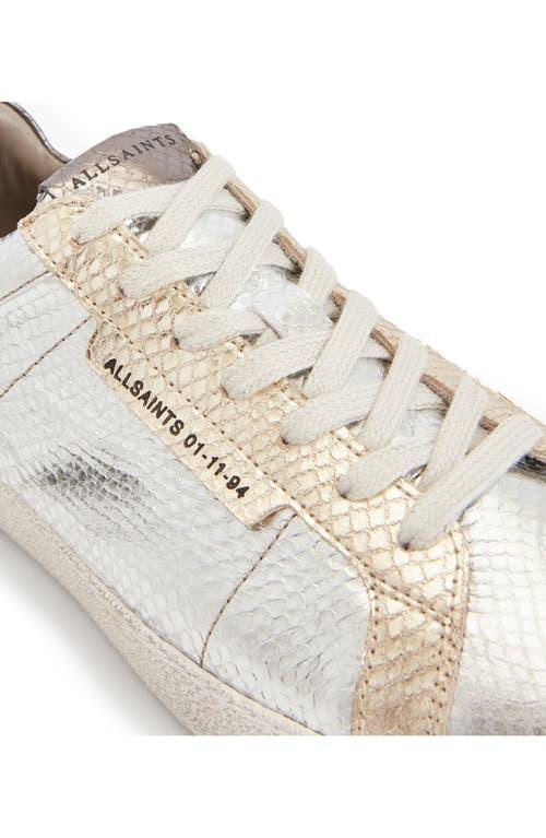 Sheer Low Top Sneaker In Silver/gold Product Image