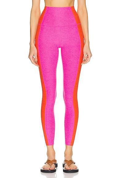 Beyond Yoga Spacedye Vitality Colorblock High Waisted Midi Legging Size XL, XS. Product Image