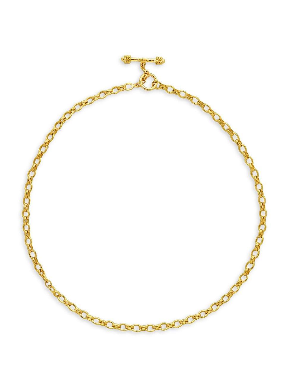 Womens 19K Yellow Gold Link Toggle Necklace Product Image