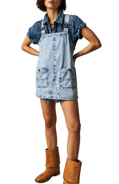 Free People Denim Overall Minidress Product Image