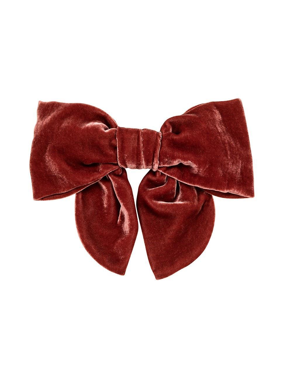 Womens Celine Velvet Bow Barrette Product Image