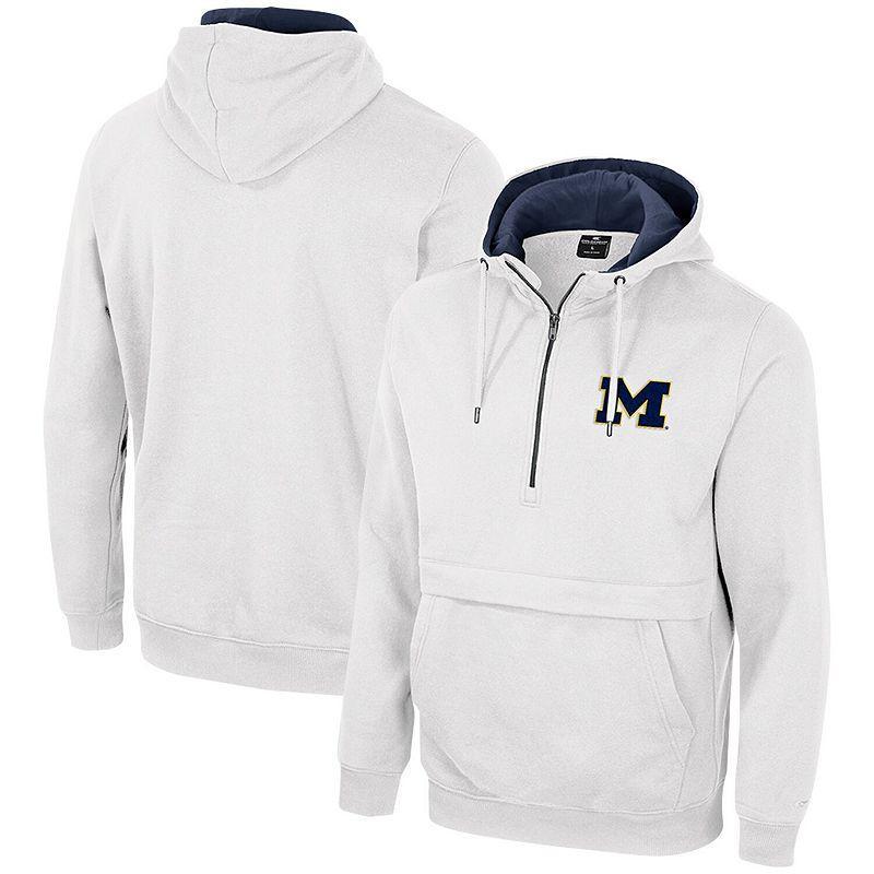 Mens Colosseum Michigan Wolverines Half-Zip Hoodie Product Image