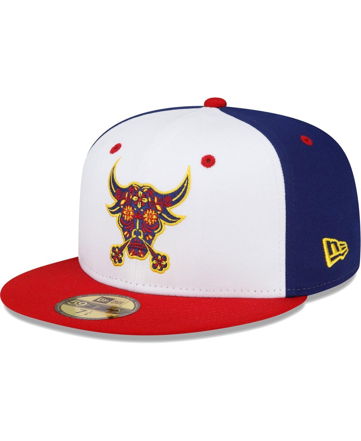 Mens New Era White Durham Bulls Copa De La Diversion 59FIFTY Fitted Hat Product Image