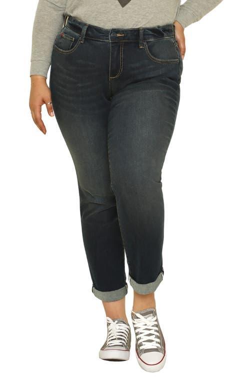 SLINK Jeans Roll Crop Boyfriend Jeans Product Image