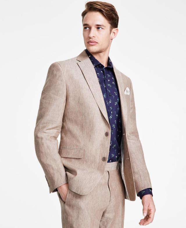 Bar Iii Mens Slim-Fit Linen Suit Jackets, Created for Macys Product Image