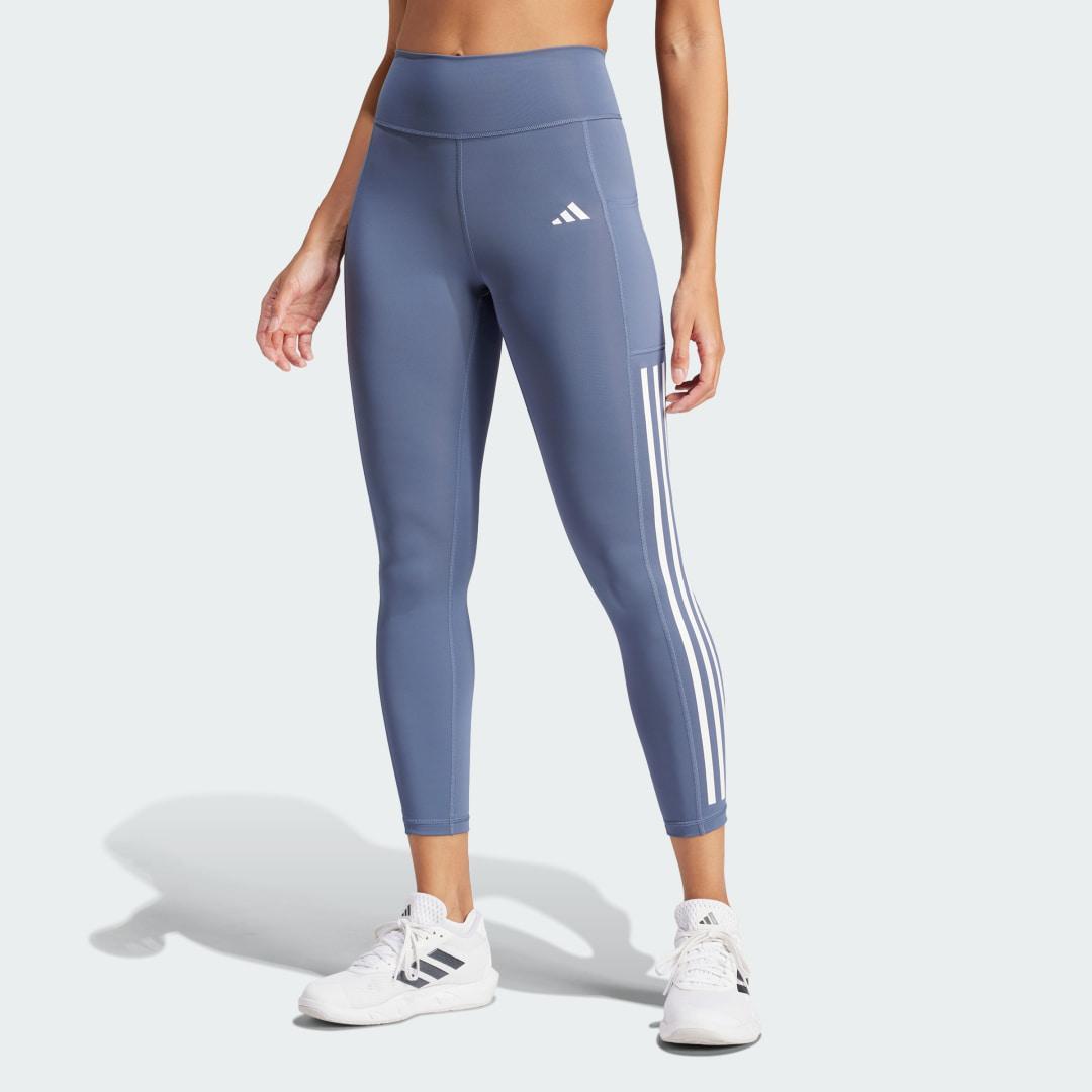 adidas Optime 3-Stripes Full-Length Leggings Aurora Black S Womens Product Image