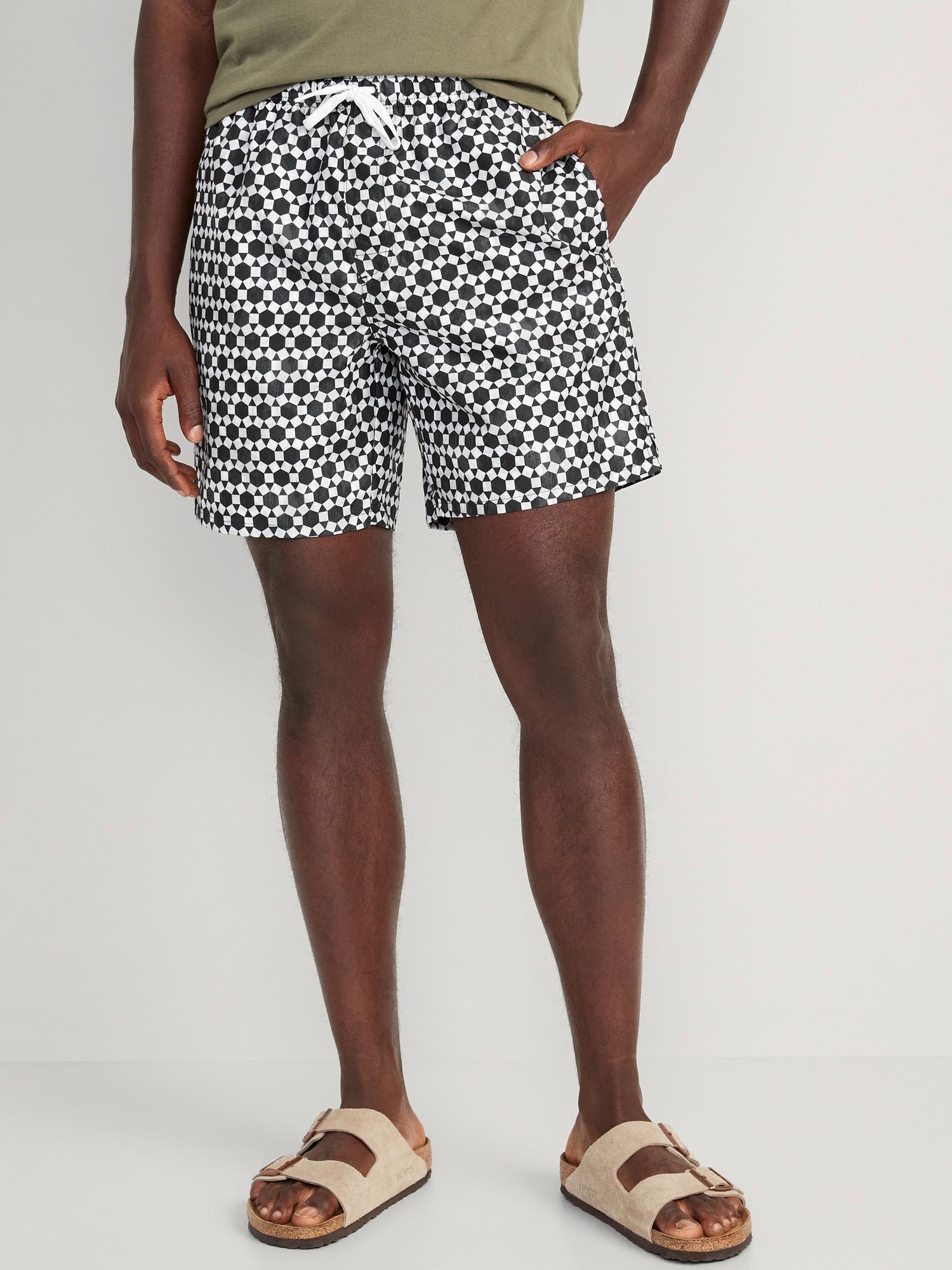 Printed Swim Trunks for Men --7-inch inseam Product Image