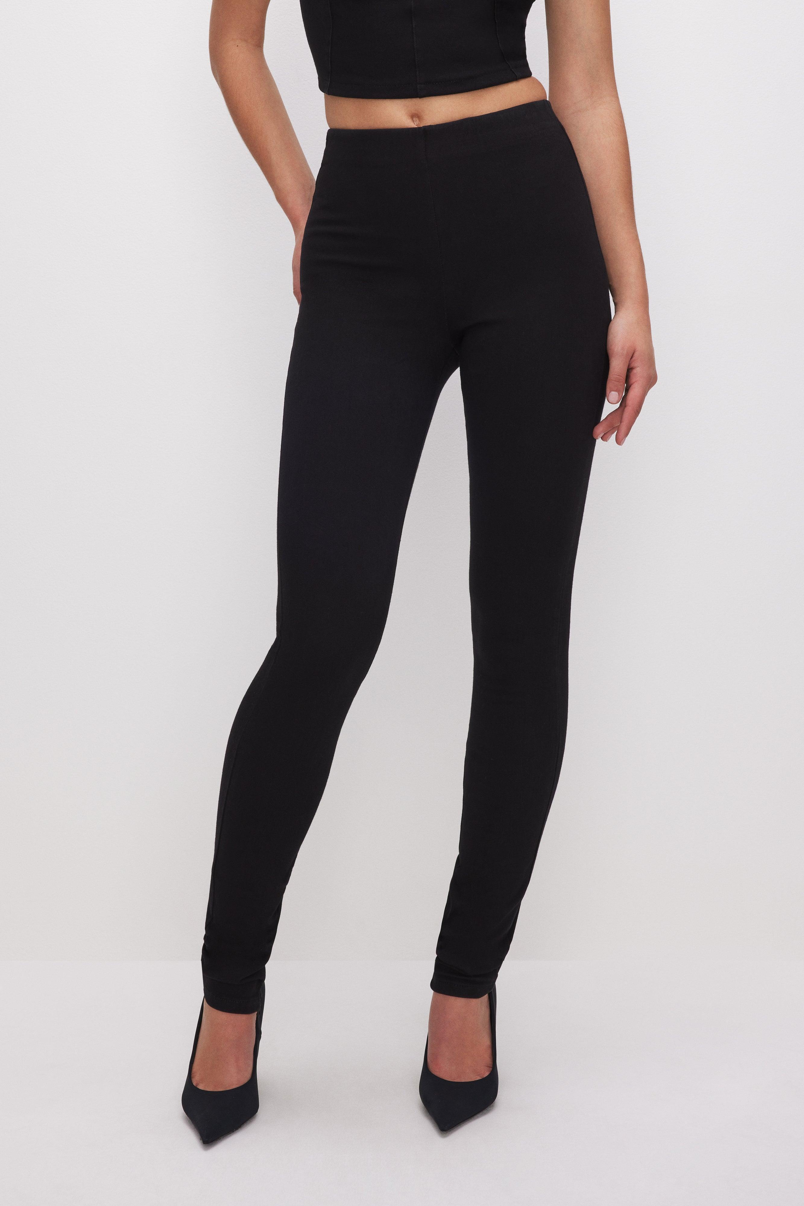 SOFT SCULPT PULL-ON SKINNY JEANS | BLACK001 Product Image