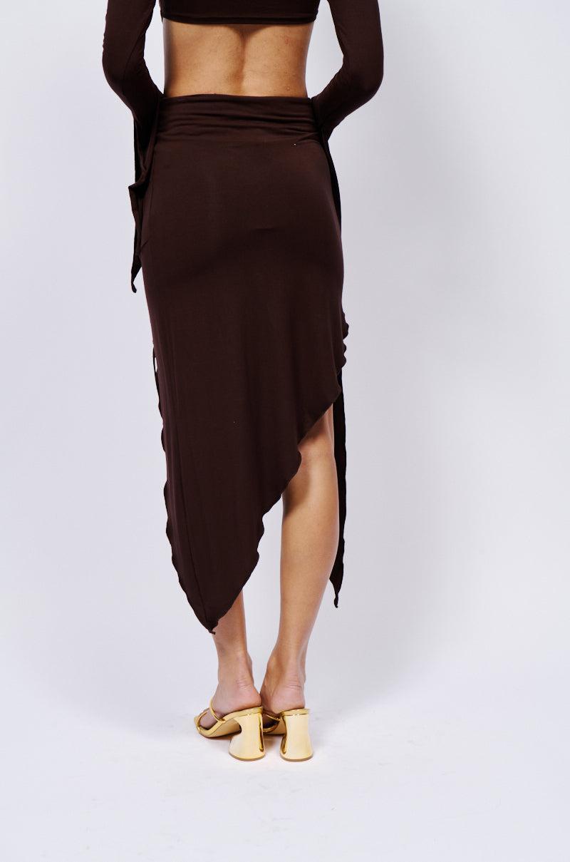 GEMMA RUFFLED MIDI SKIRT Product Image