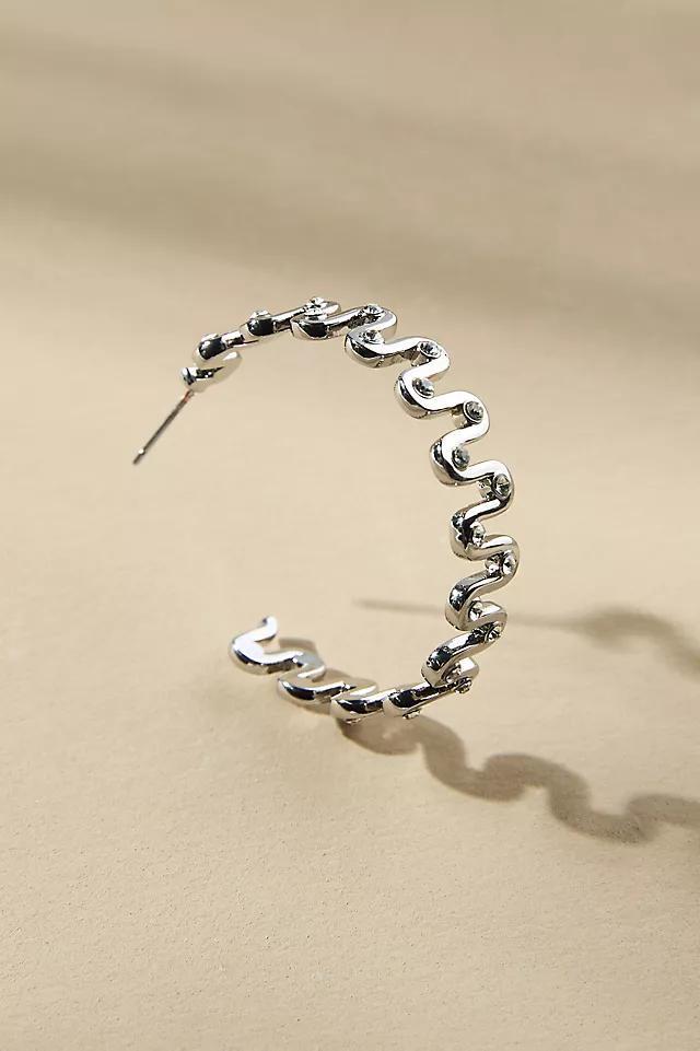 Squiggle Hoop Earrings Product Image