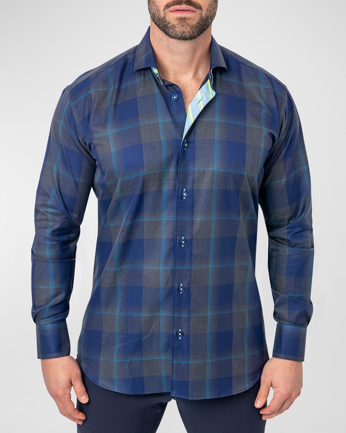 Mens Einstein Plaid Sport Shirt Product Image