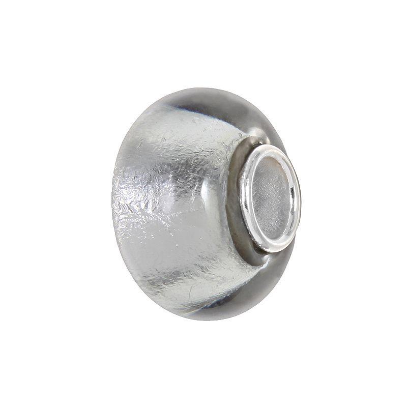 Individuality Beads Sterling Silver Glass Bead, Womens, Gray Product Image