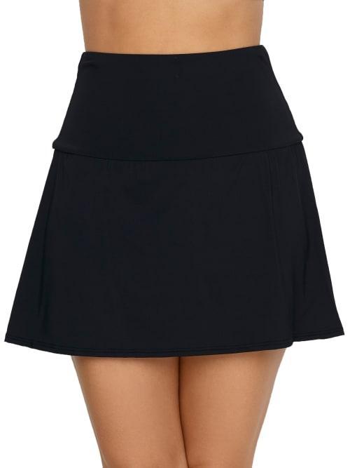 Classic Solids High-Waist Skort Swim Bottom Product Image