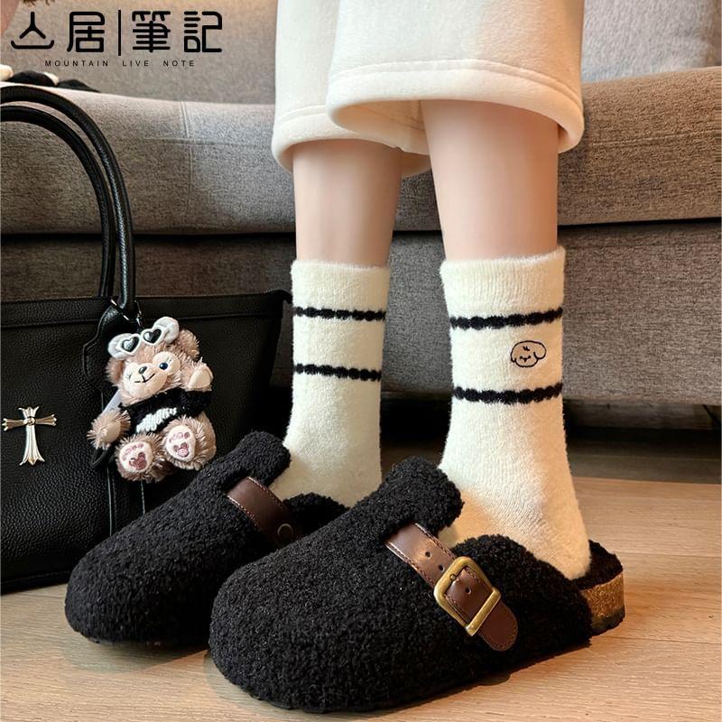 Set of 3 Pairs: Dog Embroidered Socks Product Image