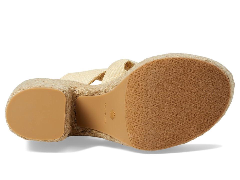 Stuart Weitzman Playa Sohigh 145 Knot Platform Slide (Wheat/Natural) Women's Shoes Product Image