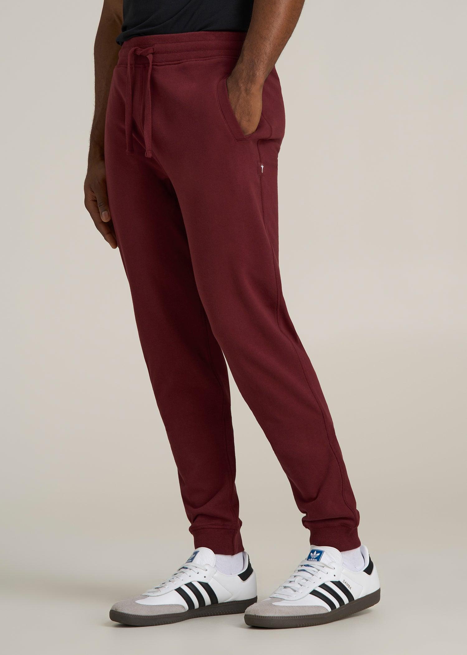 Wearever 2.0 French Terry Joggers for Tall Men in Red Ochre Male Product Image