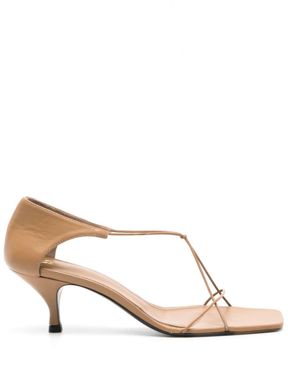 TOTÊME The Leather Knot Sandal Caramel Product Image