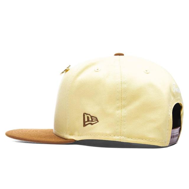 Feature x New Era Old English F Snapback Hat w/ Pin - Soft Yellow/Toasted Peanut Male Product Image