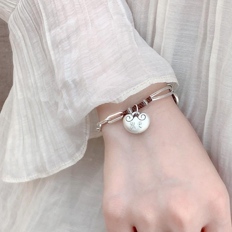 Lock Pendant Alloy Bracelet Product Image