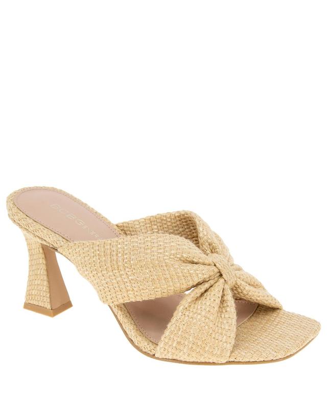 BCBGeneration Womens Rooba Slide Raffia Dress Sandals Product Image