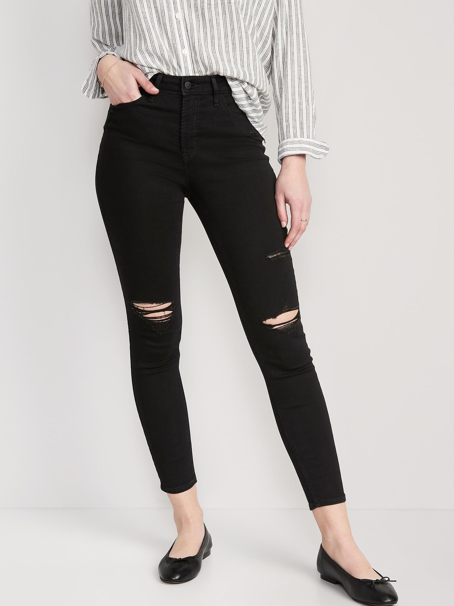 High-Waisted Rockstar Super-Skinny Jeans Product Image