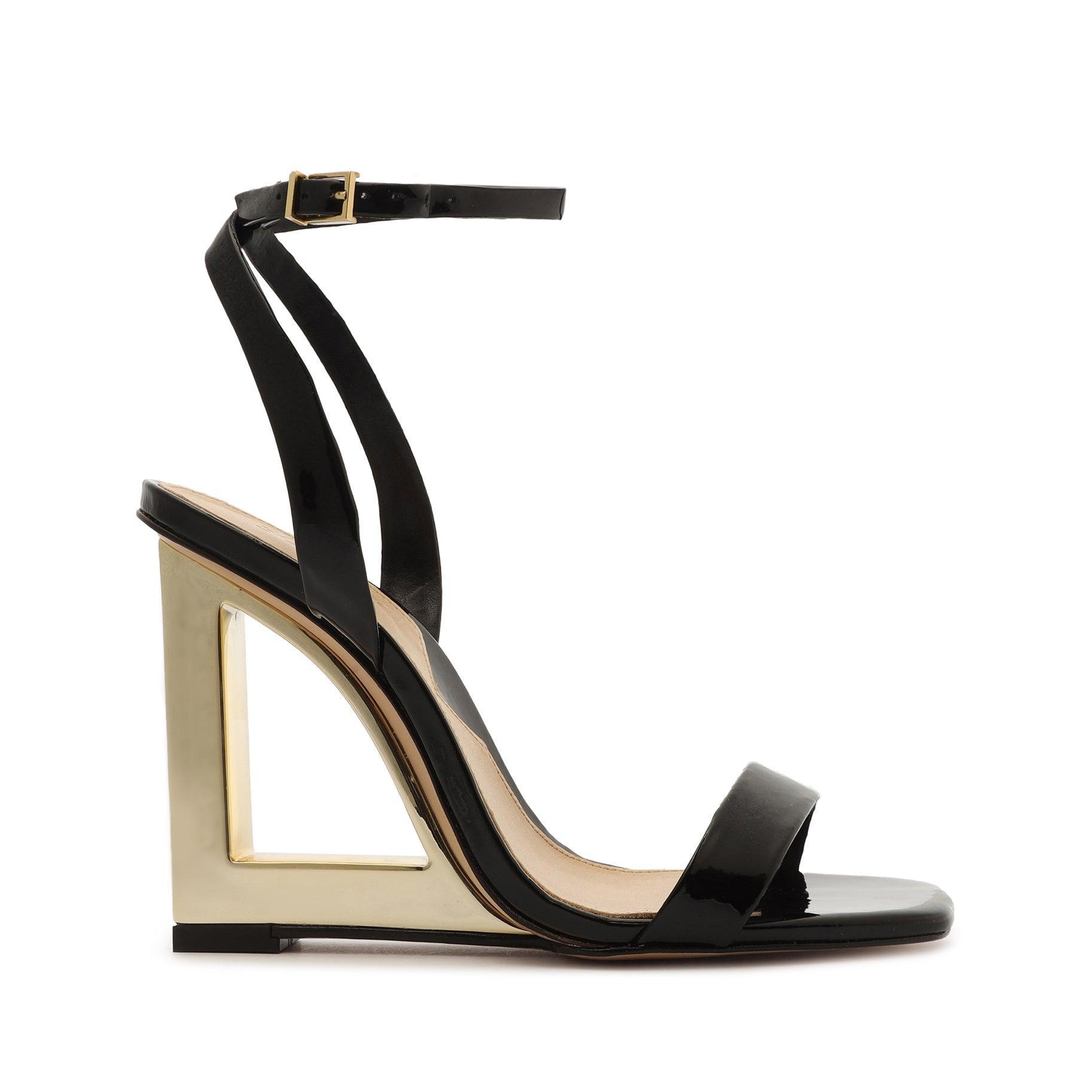 Filipa Sandal - 8.5 Black Patent Leather Product Image