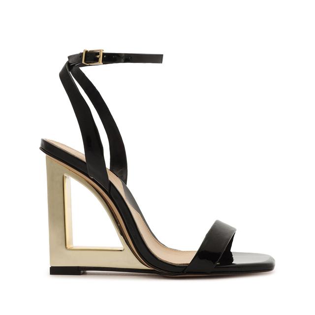 Filipa Sandal - 8.5 Black Patent Leather Product Image