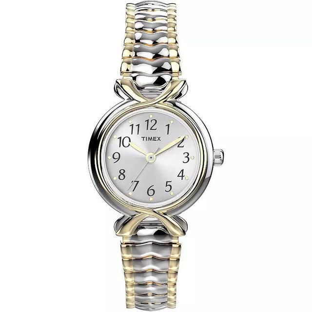 Timex Womens Stainless Steel Expansion Band Watch - T21854JT Gold Silver Product Image