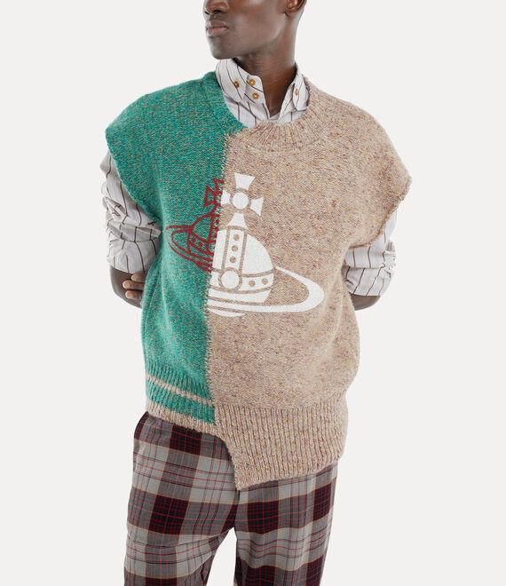 Half&half vest Product Image