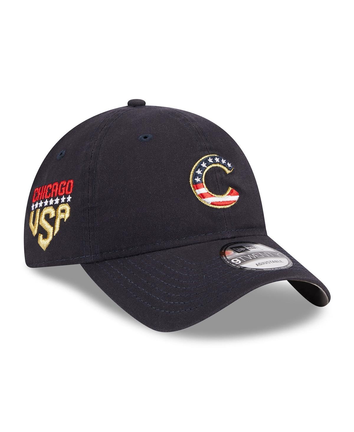 Mens New Era Navy Chicago Cubs 2023 Fourth of July 9TWENTY Adjustable Hat Product Image