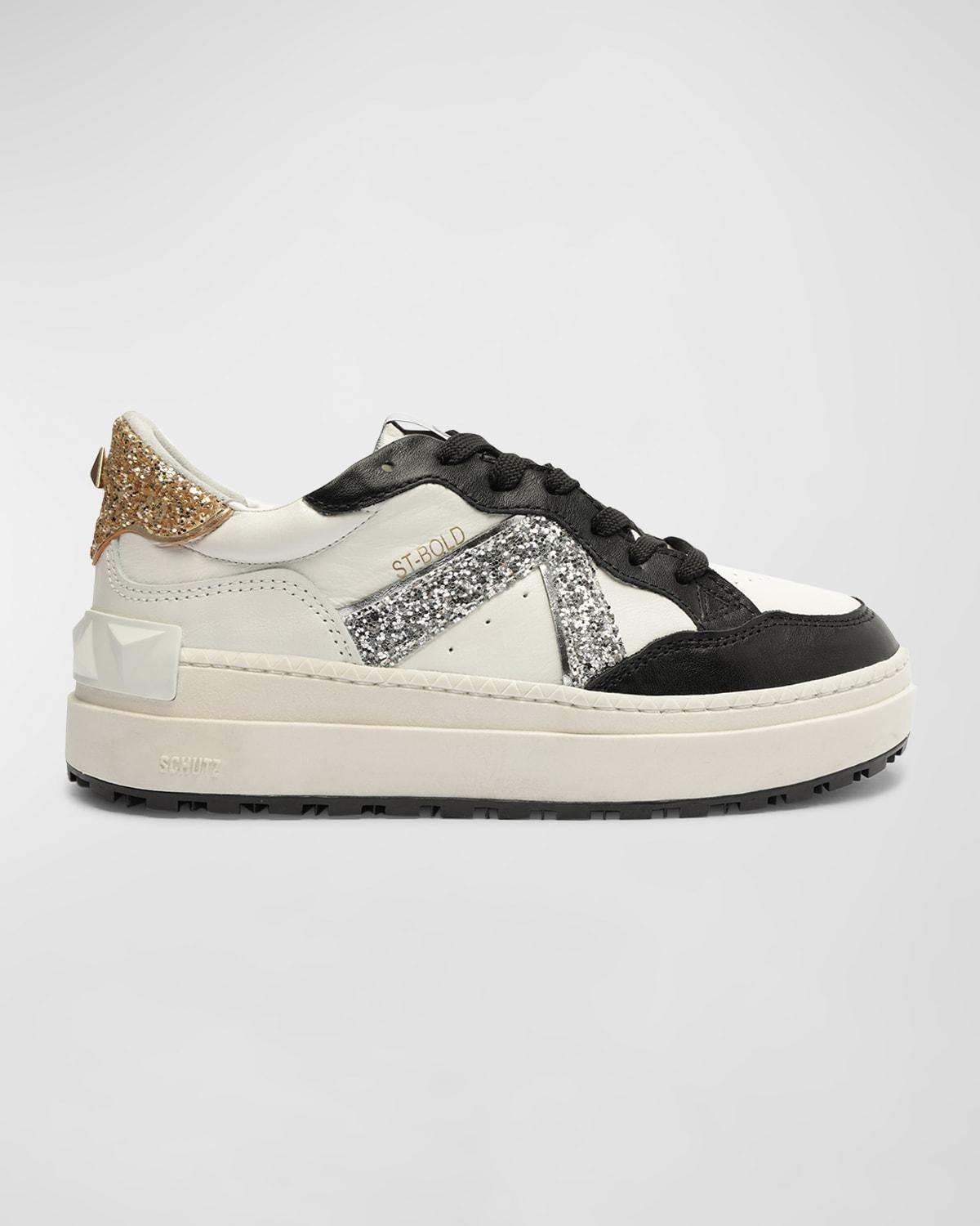 Schutz St Bold Leather Sneakers Product Image