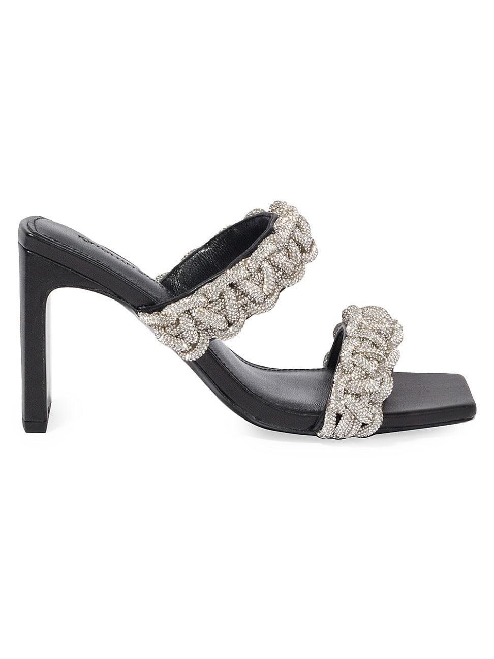 Womens Walker 88MM Crystal Rope Mules Product Image