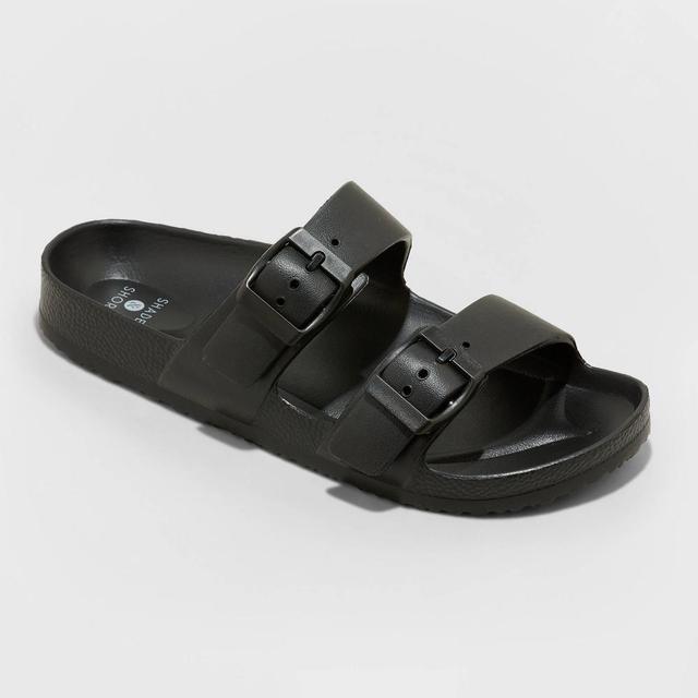 Womens Neida EVA Two Band Footbed Slide Sandals - Shade & Shore Black 11 Product Image