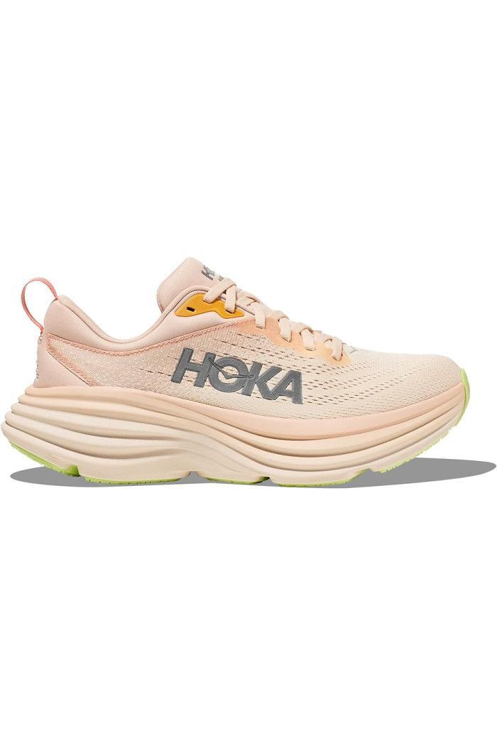 WOMEN'S HOKA BONDI 8 IN BLACK/WHITE MEDIUM WIDTH Female Product Image