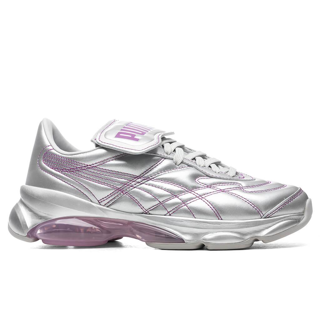 Puma x Dua Lipa Women's Cell King Metallic L - Puma Silver/Byzantium/Pink Lady Female Product Image