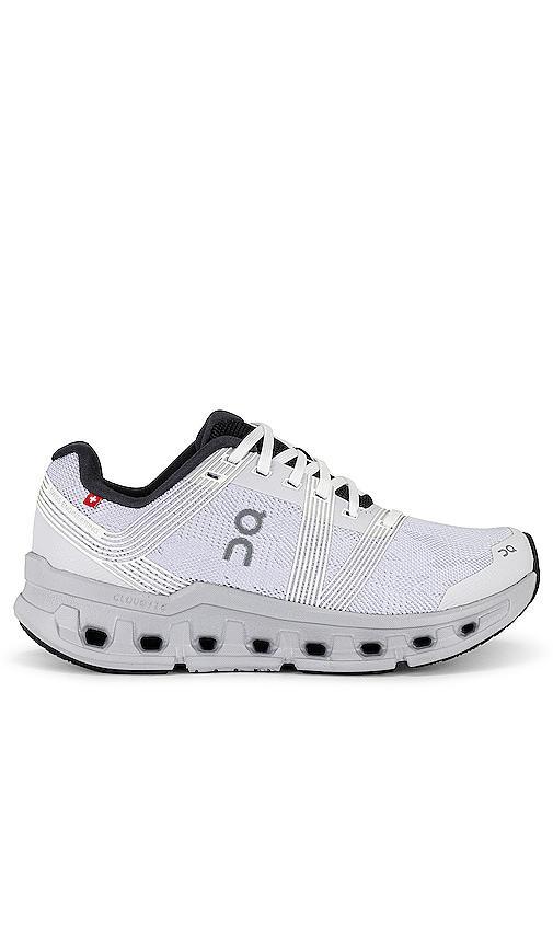 On Cloudgo Sneaker in White & Glacier - Light Grey. Size 5 (also in 6). Product Image