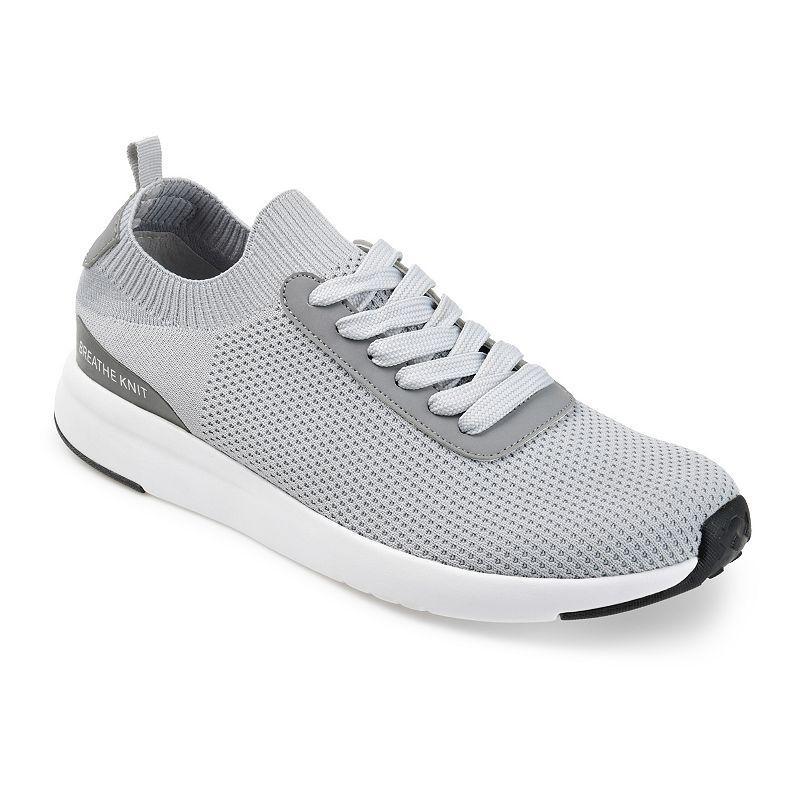 Vance Co. Grady Mens Casual Knit Sneakers Dark Grey Product Image