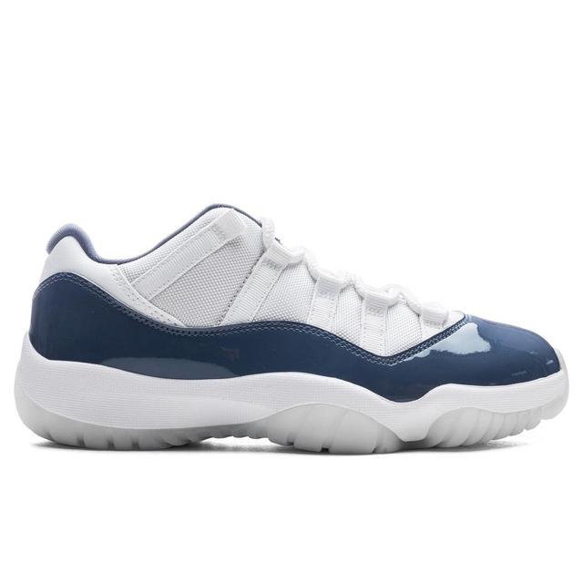 Air Jordan 11 Retro Low - White/Midnight Navy/Diffused Blue Male Product Image