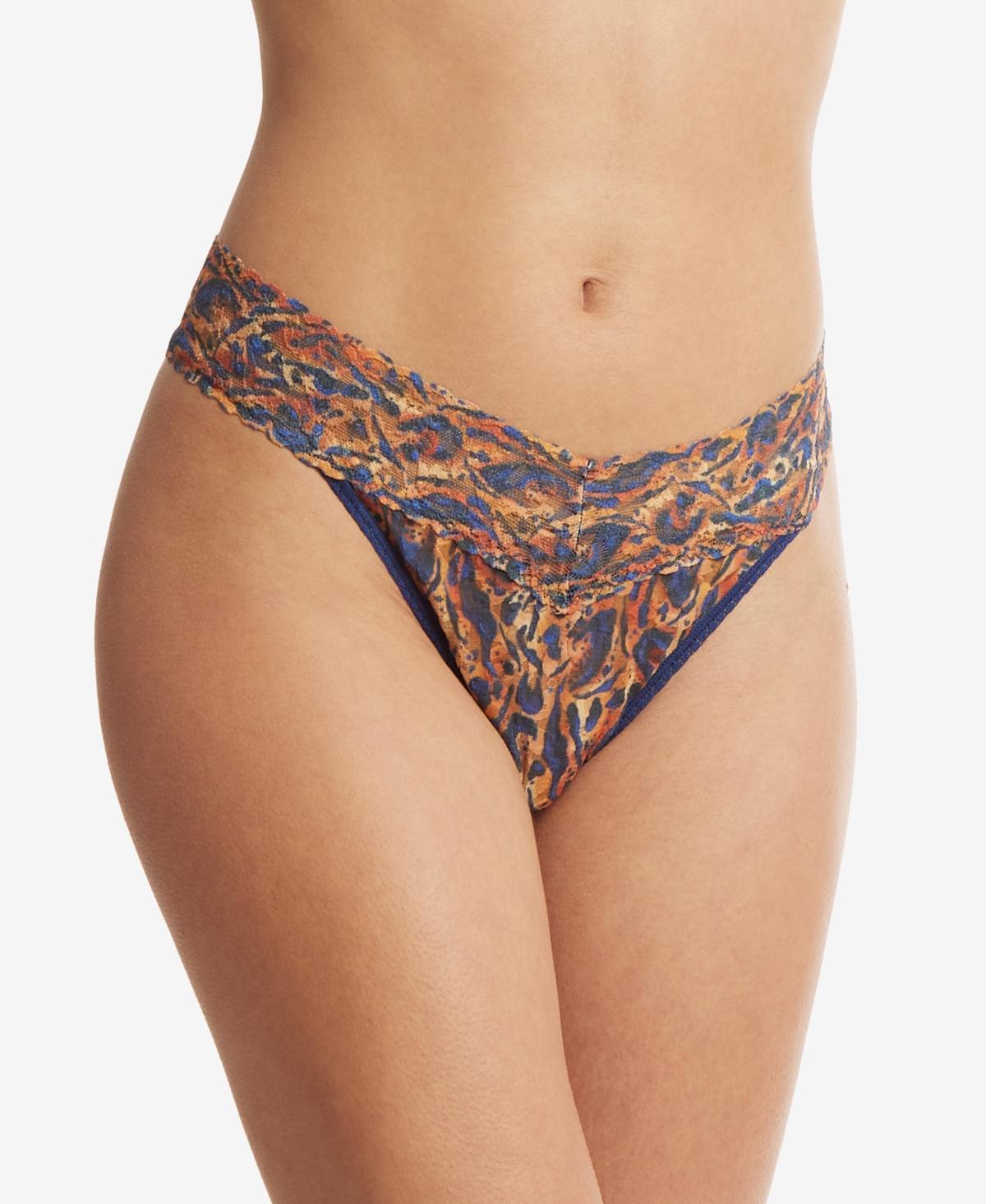 Hanky Panky Womens Printed Signature Lace Original Rise Thong Product Image