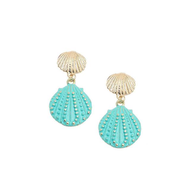 Sohi Womens Seashell Drop Earrings Product Image